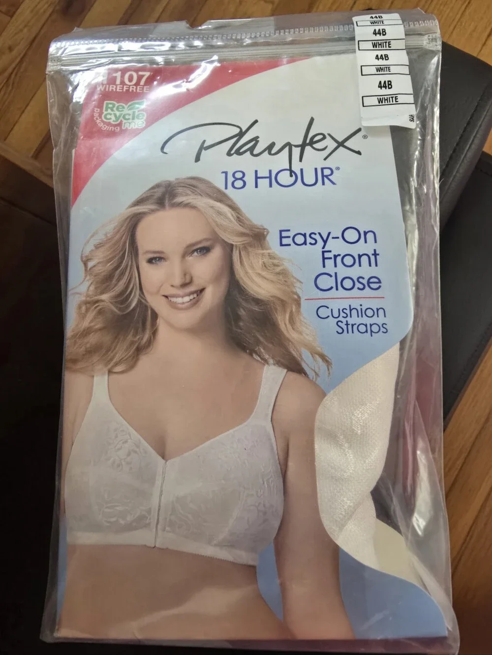 Playtex Women's Easy On Front Close Wirefree Bra 44B New